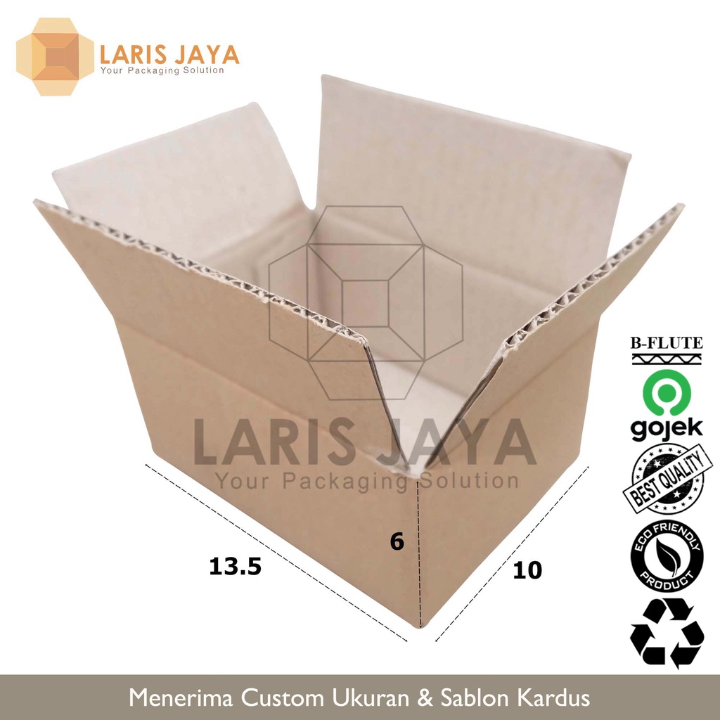 

Kardus / Box / Karton / Kotak Packing Aksesoris Kecil 13,5 x 10 x 6 cm ( Kardus 13.5 x 10 x 6 cm )