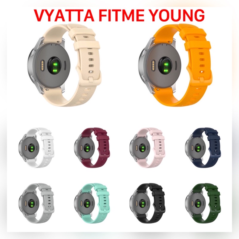 STRAP JAM UNTUK VYATTA FITME YOUNG BAHAN SILICONE 20mm