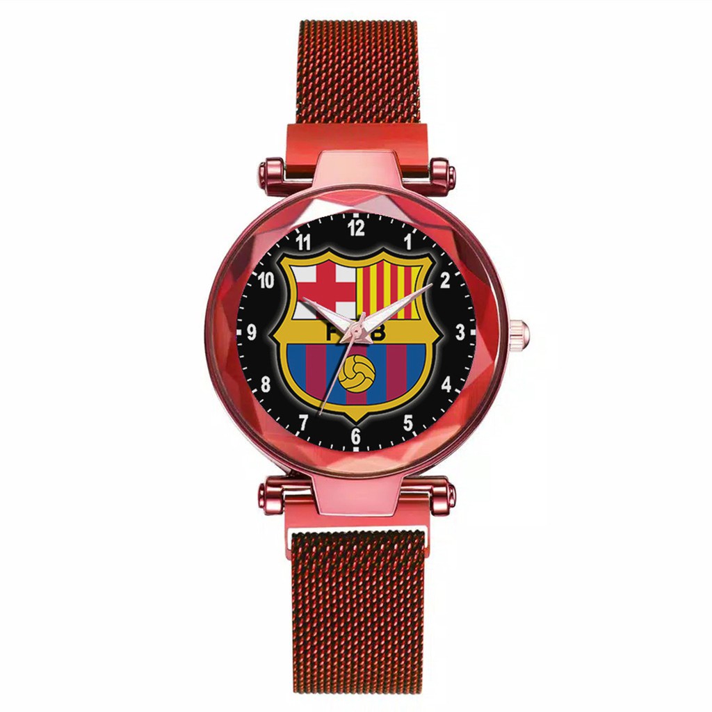 Jam Tangan Wanita Custom - FC BARCELONA 2 Free Box &amp; Batre Cadangan