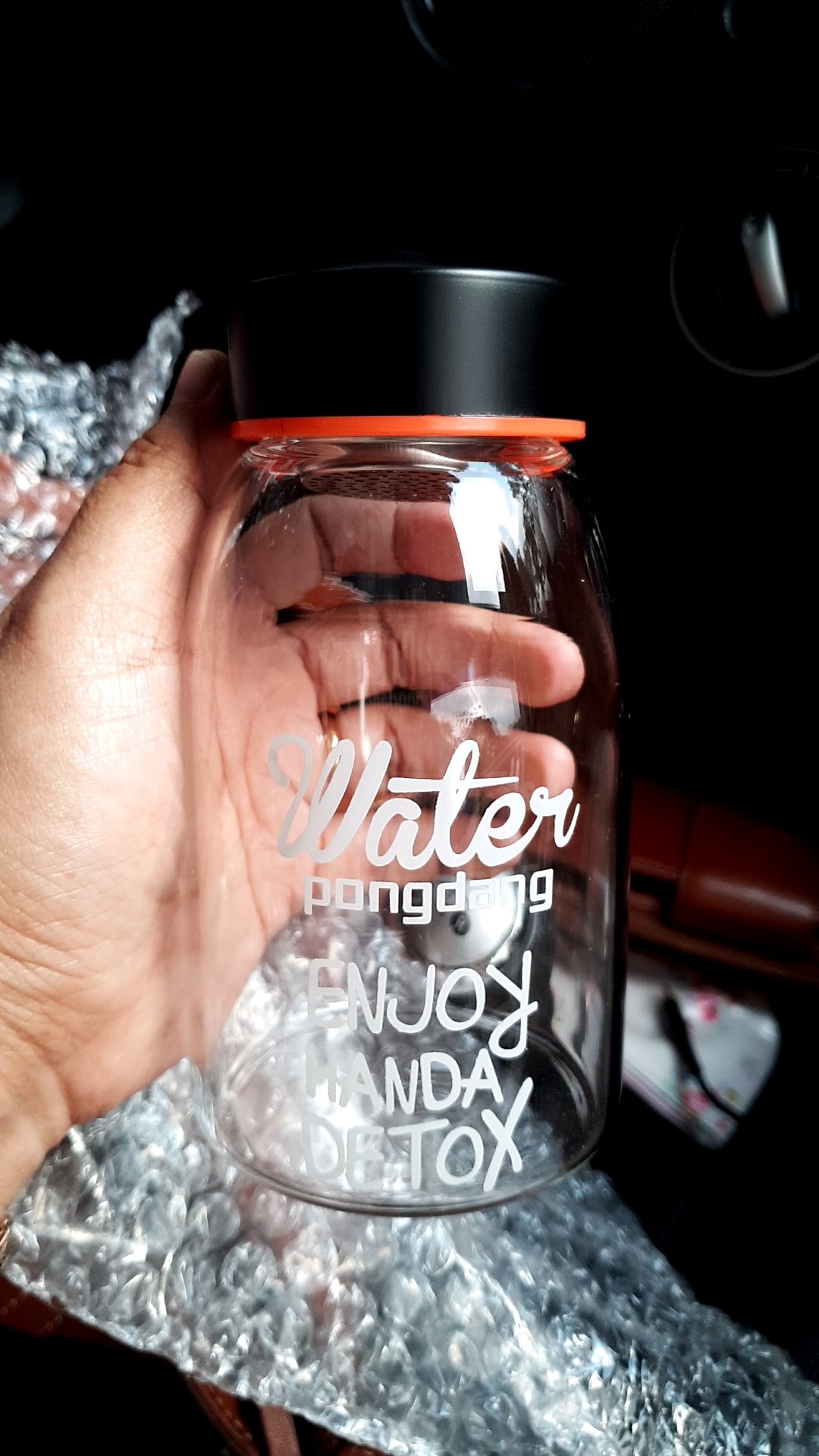 Pongdang Coffee Tumbler Bikini Detox Botol Tumbler Kopi 400ml - Hitam