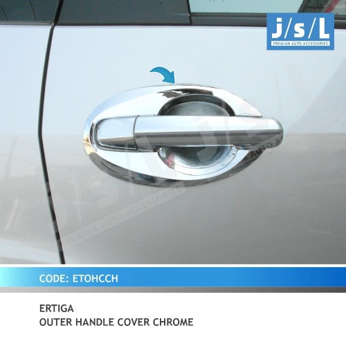 Ertiga 2012 2013 2014 2015 2016 2017 Aksesoris JSL Cover Mangkok Outer Pintu Chrome
