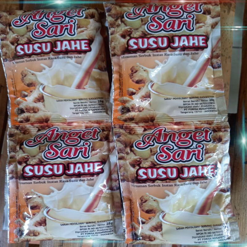 

anget sari susu jahe 1 renceng isi 10 sachet