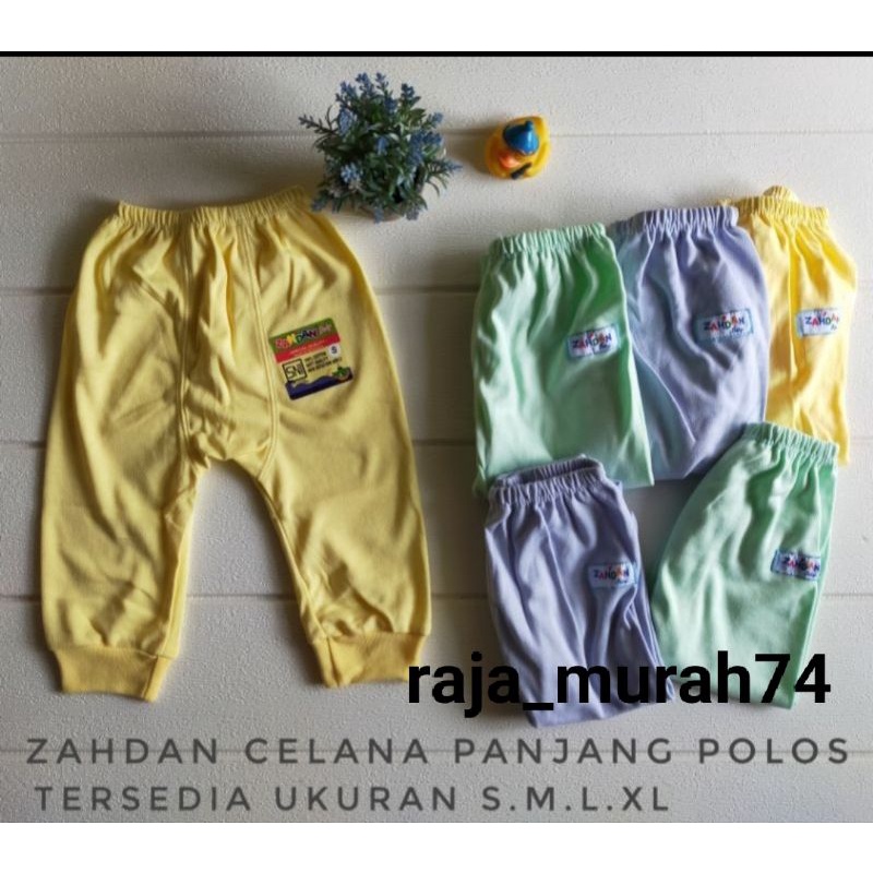 grosir!!! lusinan celana panjang zahdan polos jaitan pempes S.M.L.XL