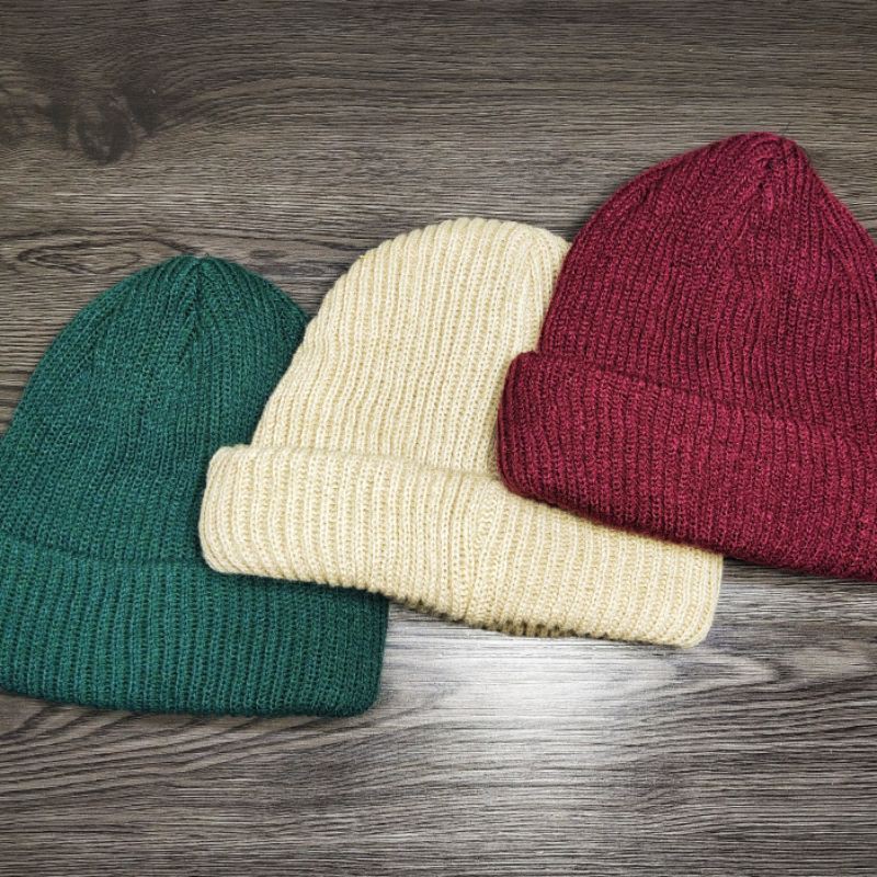 topi kupluk premium rajut beanie hat premium distro quality short beanie asli 2 layers