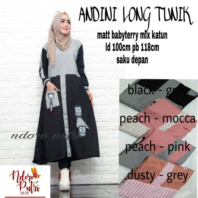 ANDINI LONG TUNIK by Ndoro Putri