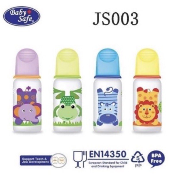 Baby Safe Feeding Bottle 125ml JS003 - Botol Susu Bayi