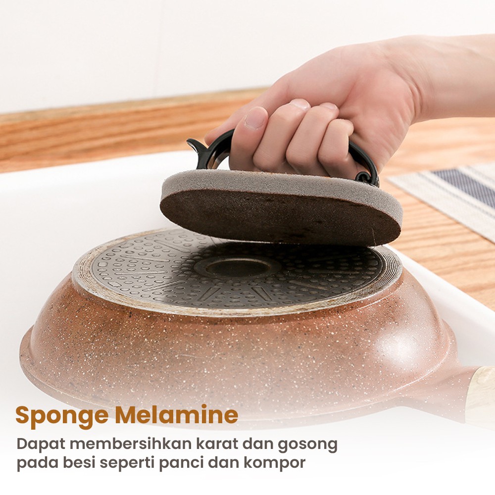 Brush Pembersih Karat Besi Nano Melamine Magic Sponge Pembersih Panci