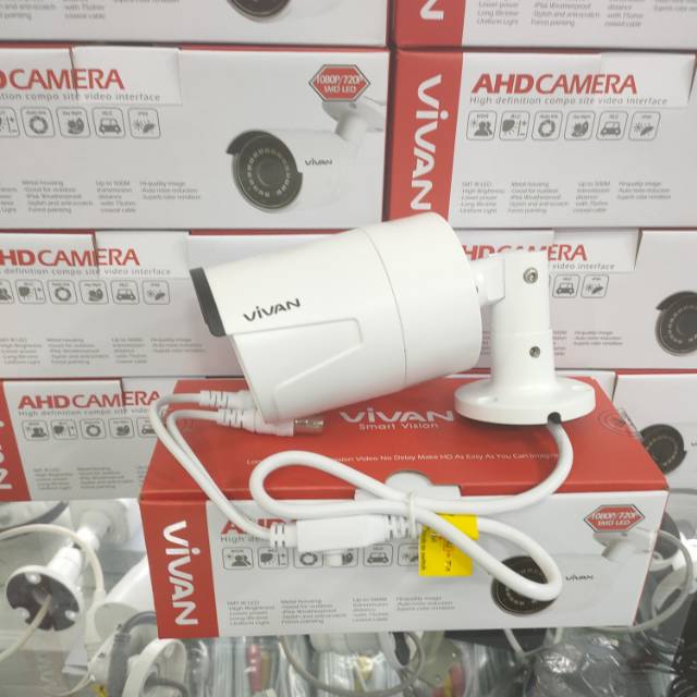 Kamera cctv outdoor Vivan 2mp/ full hd 1080p body besi hybrid support semua jenis dvr