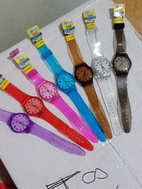 Hot Sale!! Jam Tangan Wanita Kecil Q&amp;Q Jelly Rubber Analog