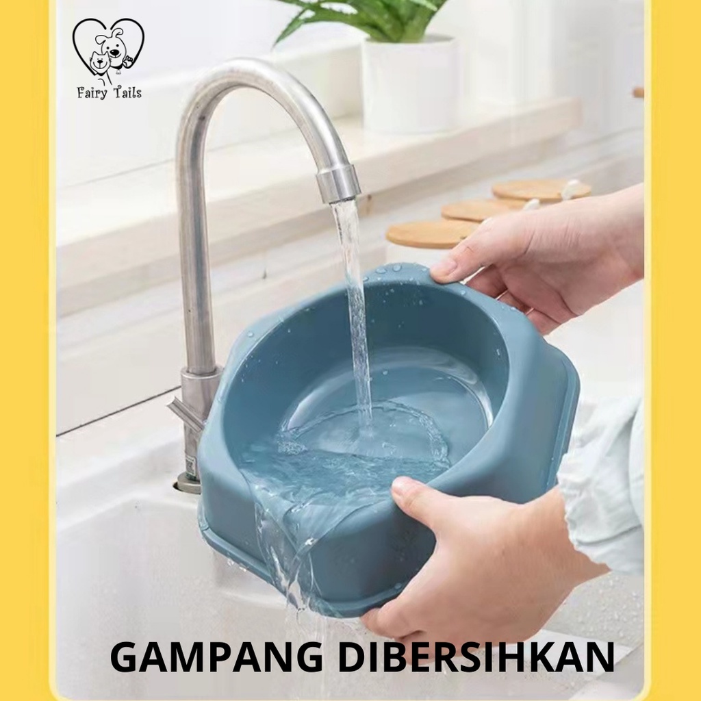 Mangkok Wadah Tempat Makan dan Minum Stainless Steel Anti Tumpah Untuk Kucing dan Anjing | Single Stainless Steel Food Bowl