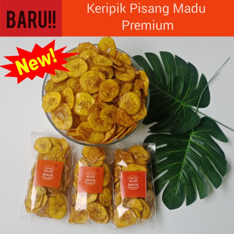 

BARU! KERIPIK PISANG MADU PREMIUM - BERAT 50 gr, PUSAT GROSIR SNACK ENAK