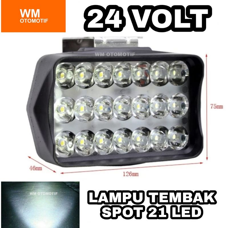 Lampu Tembak 24 Volt LED CWL 21 Mata LASER CREE Truk Bus Canter Tronton Laser Sorot Super Bright PLX FLOOD SPOT Offroad Truck Bis Fuso Bar Cree LightBar Work Light Motor Mobil UTV ATV Skuter Putih Waterproof Cutoff