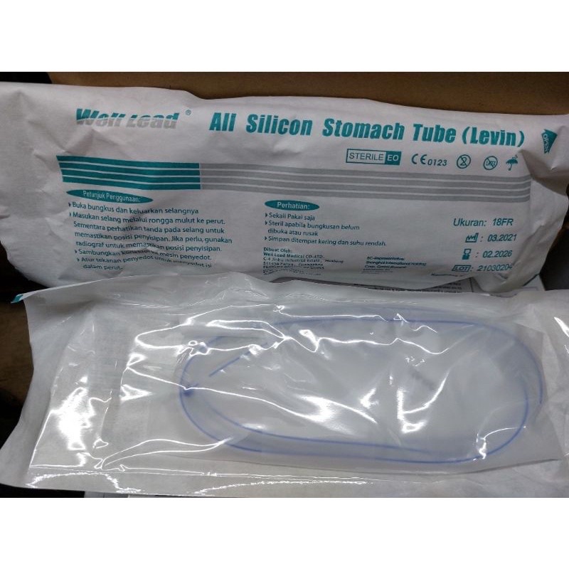 NGT Silicon Well Lead / Stomach Tube / NGT Silicon / Selang Makan / NGT Silicon Wellead / Wellead ngt silicon