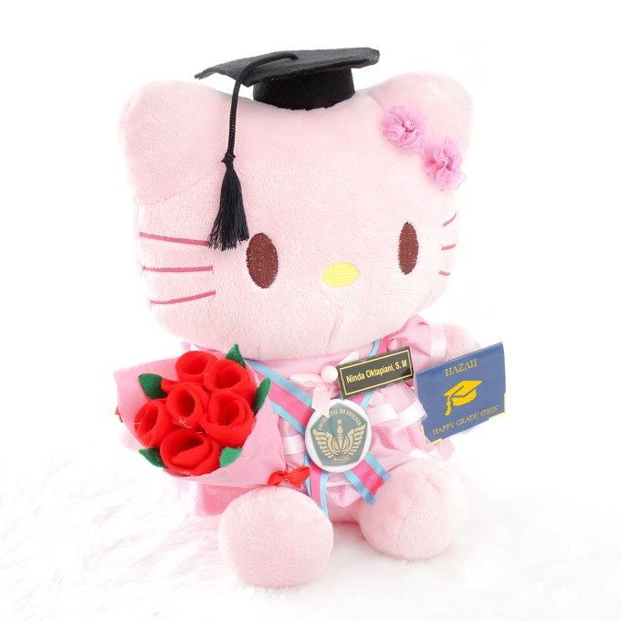 Boneka Wisuda Hello Kitty Buket Bunga | Shopee Indonesia