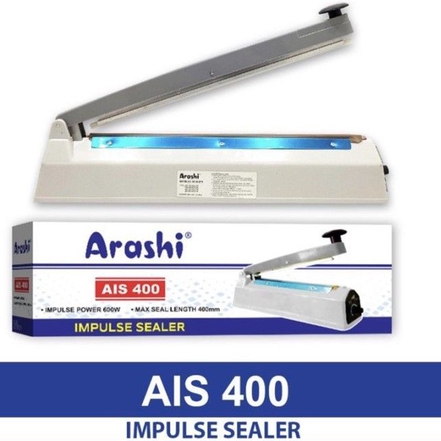 Mesin Press Sealer Plastik AIS 40cm / 400mm / Impulse Seal Pres Listrik