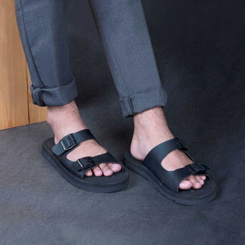 Bos - Sandal Casual Pria Sendal Slide Kasual Original Best Lokal Produk Stylish Milenial Terbaru