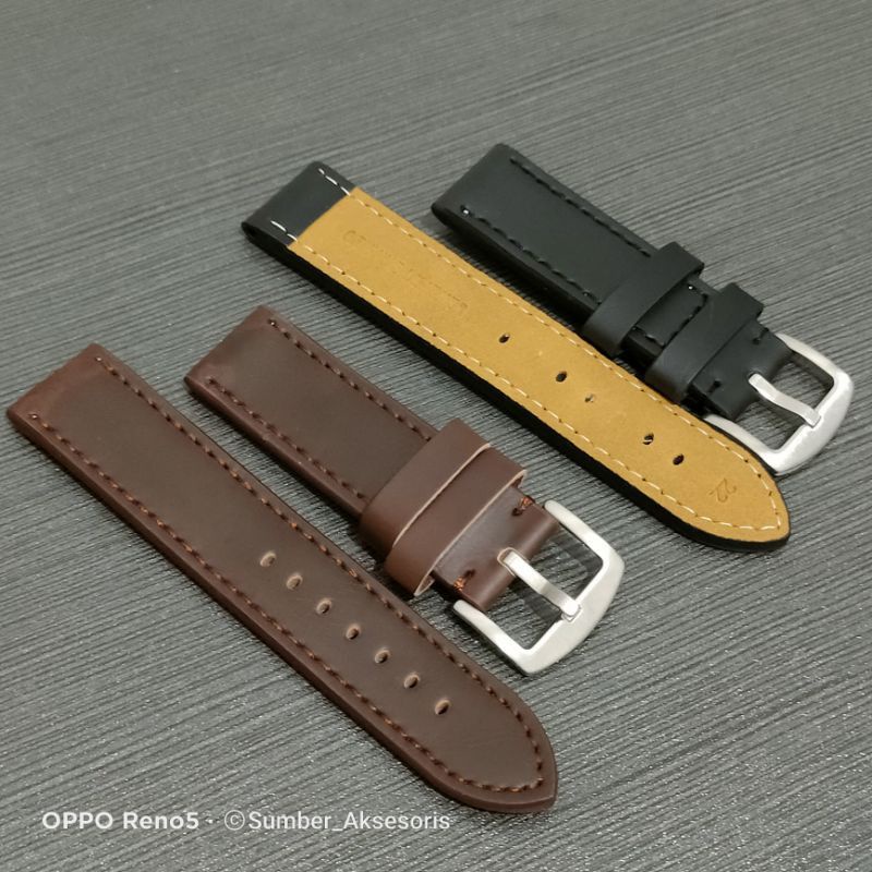 Watch Strap Tali Jam Tangan Kulit Untuk semua merek jam tangan Tali Zamora 20,22,24,26 mm hitam coklat