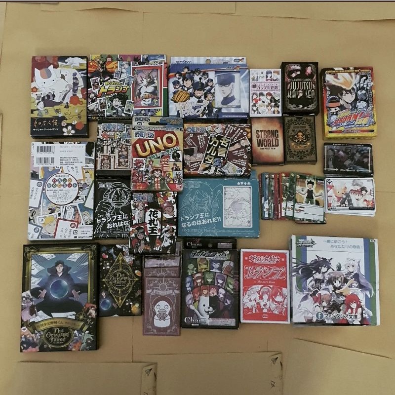 Random Lucky Mystery Anime Card Pack JJK AOT DANGANRONPA MANGA JEPANG KARTU OFFICIAL MERCHANDISE JP