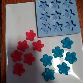 Cetakan Silikon Puding Coklat kamboja kecil