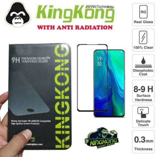 kingkong Tempered glass Full Cover REALME 5 PRO REALME XT anti gores kaca