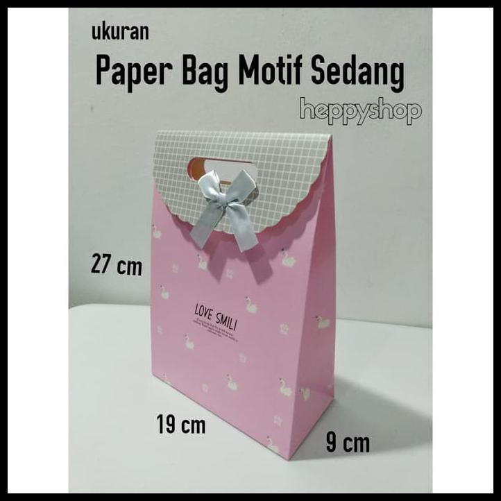 

Silahkan Order Paper Bag Motif Sedang, Paper Bag Fancy, Paper Bag Lucu - Merah Muda