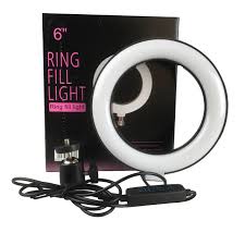 Ring Light 16cm Tripod Mini Ball Head Ringlight Livestreamer Selfie Make Up Vlog Tiktok