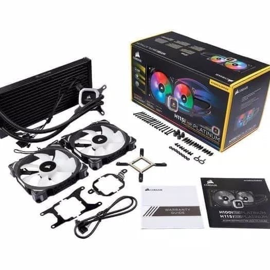 Corsair H115i RGB PLATINUM 280mm Liquid CPU Cooler GARANSI RESMI | CPU Fan