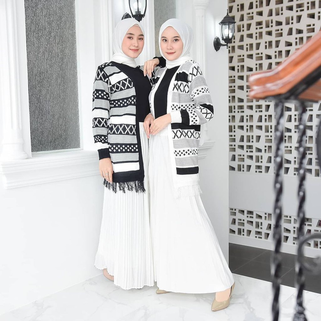 Cardigan Rajut Wanita LONG HINATA / Kardigan Rajut LONG HINATA / Rajut Cardigan LONG HINATA