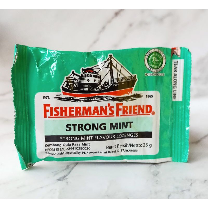 

PERMEN FISHERMAN'S FRIEND STRONG MINT 25 G/FISHERMAN'S FRIEND RASA STRONG MINT/FISHERMAN'S FRIEND