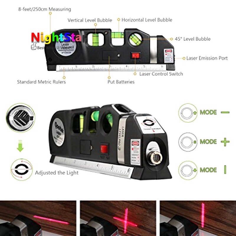 GROSIR_IJ_ Penggaris Laser LEVEL PRO 3 Waterpass