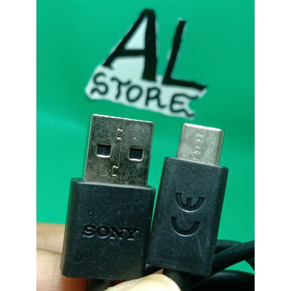 Kabel Data Sony Xperia Fast Charging Bawaan Hp Ori UCH12 L1 L3 XA1 XA2 XZs XZ XZ1 XZ2 XZ3 Type C