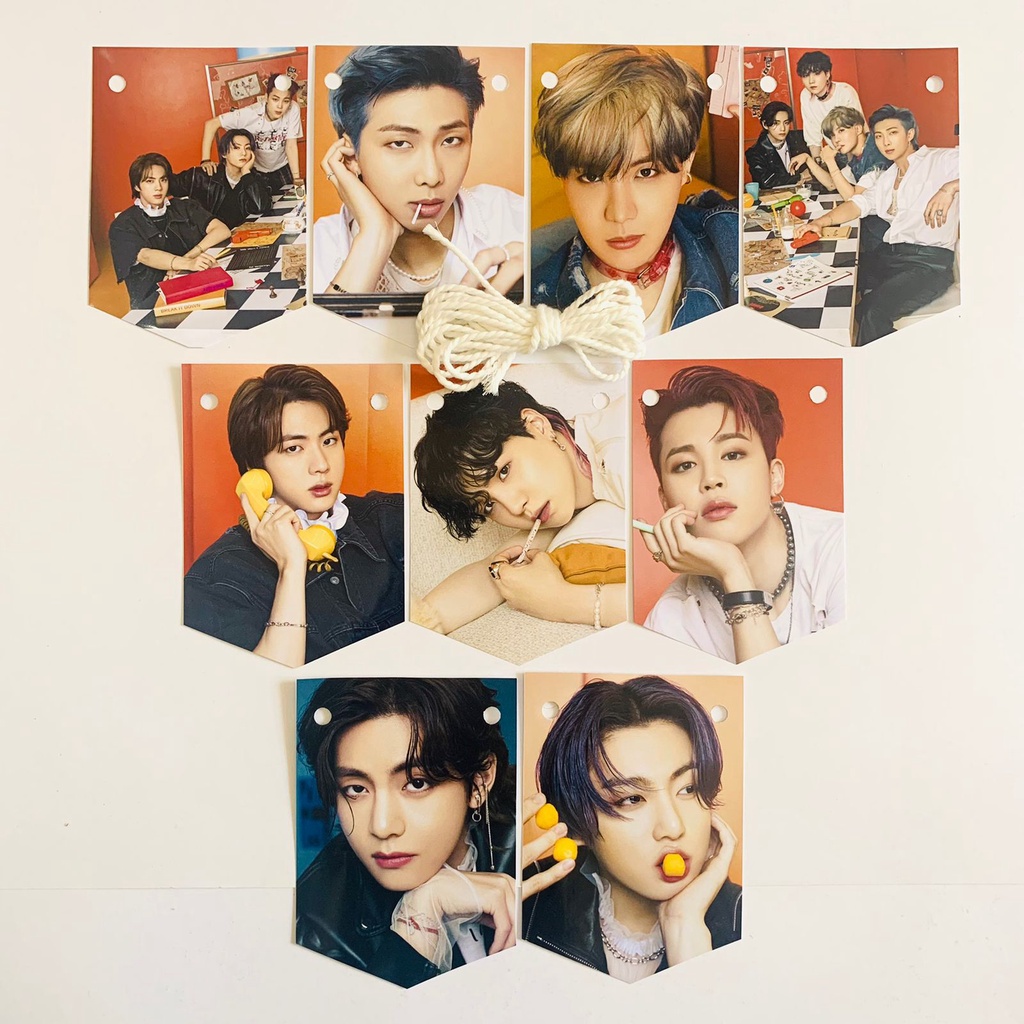 Bunting Flag Mini Bts // Garland BTS // FLAG BTS BUTTER &amp; PERMISSION TO DANCE