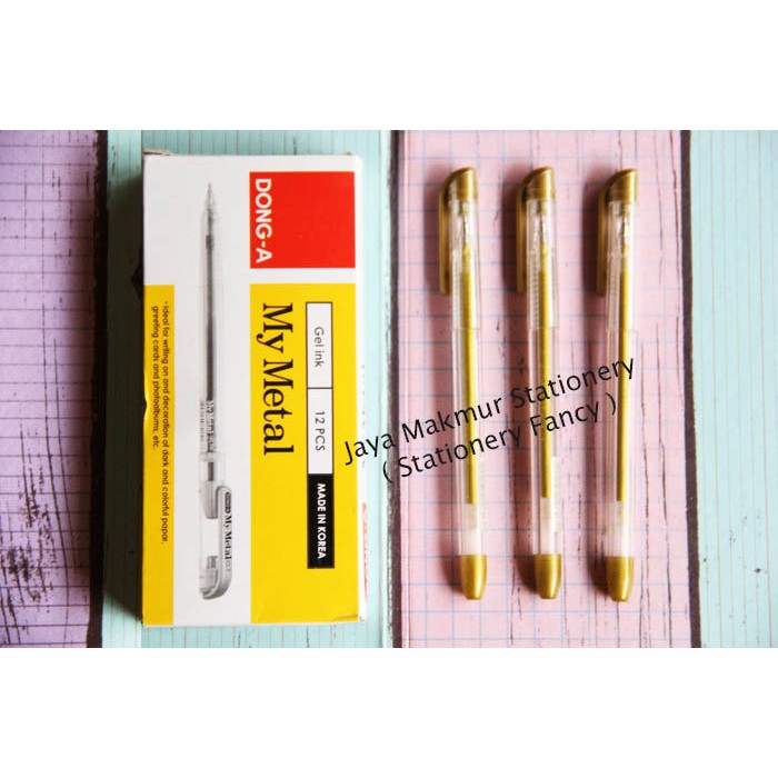 

Pulpen Dong A My Metal Tinta Emas 0.7 mm