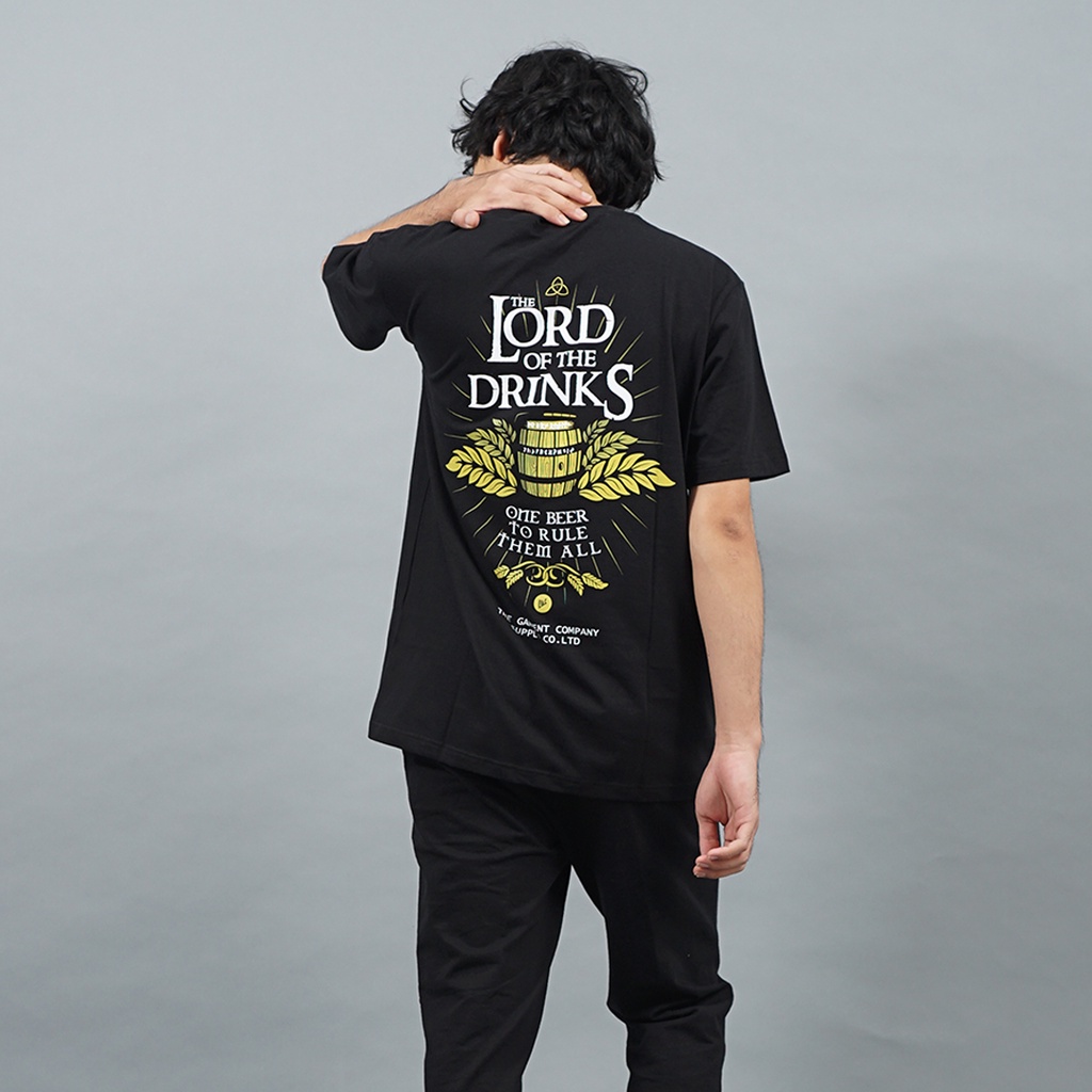 LGS Street - Lord Of The Drinks - Kaos - Streetwear - Hitam - Black - Unisex - ST.30.H049.003