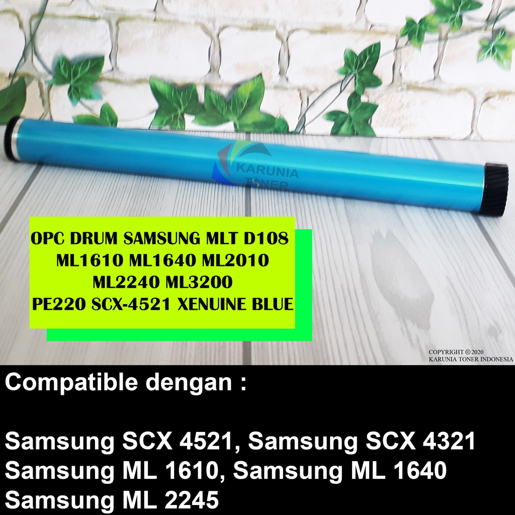 OPC Drum Printer Samsung MLT-D108 ML1610 ML1640 ML2010 ML2240 ML1610 ML 1640 2010 2240 Xenuine Blue