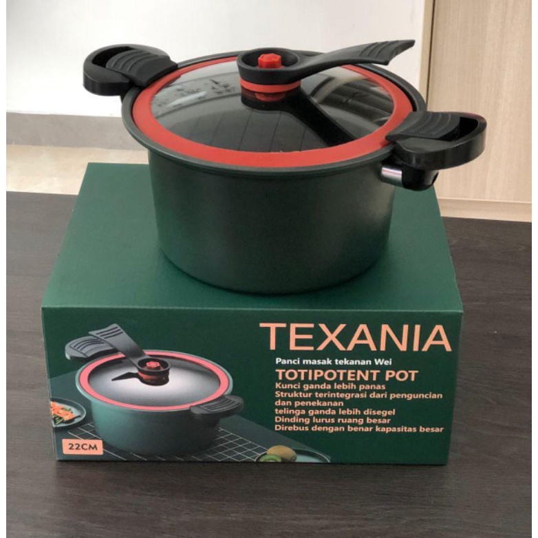 panci presto texania teflon pressure cooker pot totipotent 3.5 liter
