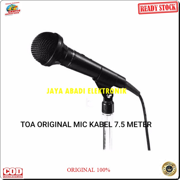 G554 TOA MIC HANDLE KABEL 7.5 METER BAHAN FULL BESI MIKROPHONE DYNAMIC KARAOKE PIDATO CERAMAH DLL VOKAL SUARA JERNIH DAN ENTENG PENGERAS SUARA PROFESIONAL TINGGAL COLOK AJA PRODUK BERKHUALITASHARGA TERJANGKAU