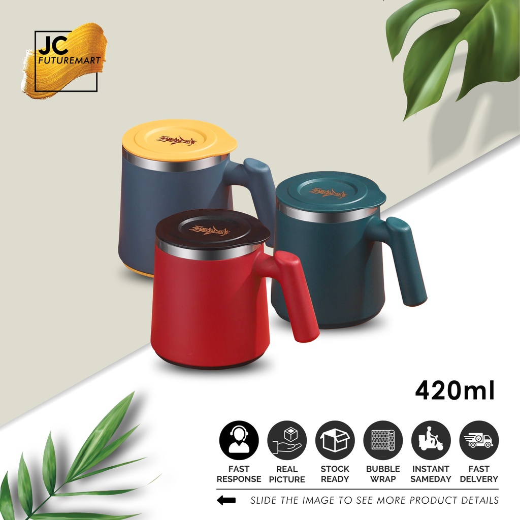 CANGKIR KOPI 420ml | DOUBLE LAYER THERMO MUG JAPANESE STYLE SUS-304