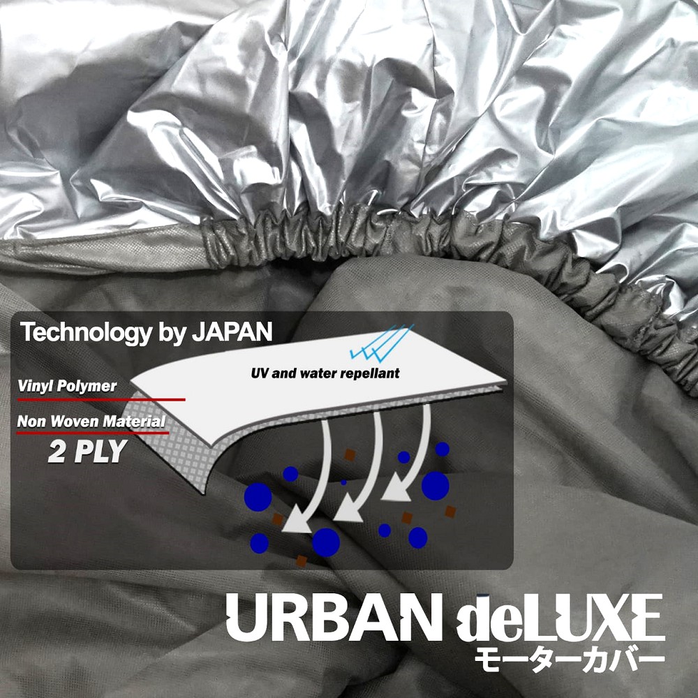 Urban Deluxe Cover Mobil 2 Lapis Chevrolet Spark / 100% Waterproof Dan Anti Gores