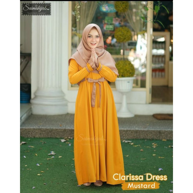 Clarissa by Saima Hijab ORI/gamis clarissa/gamis branded