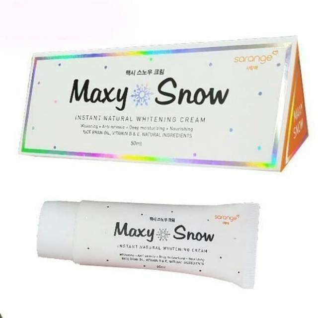 SARANGE Maxy Snow Natural Whitening Cream BPOM Original