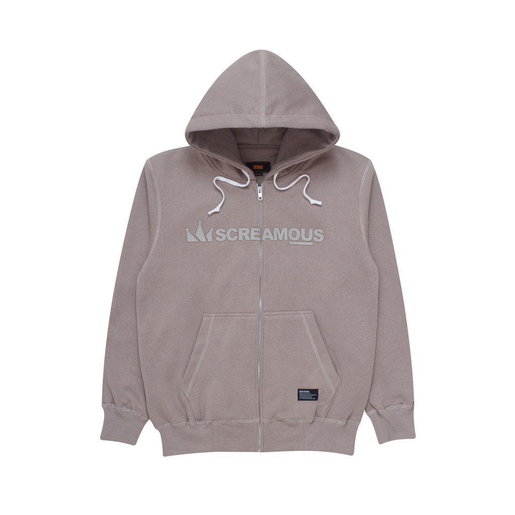 Screamous Sweater Zipper Hoodie LEGEND "ZIP ON CREAM" CREAM