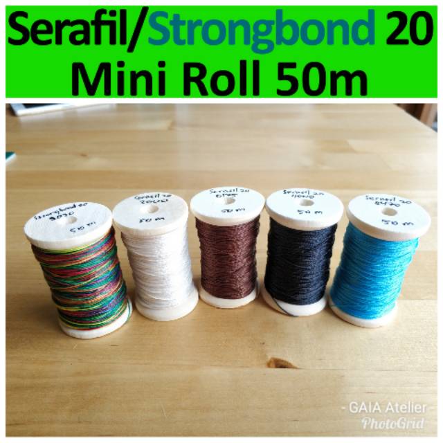 Serafil strongbond 20 50m mini roll  benang  jahit  kulit 