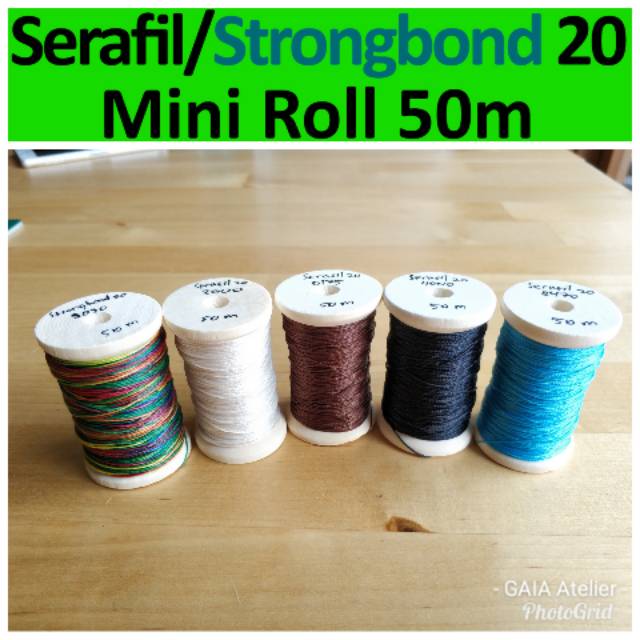Serafil strongbond 20 50m mini roll benang jahit kulit Serafil strongbond 20 50m mini roll benang jahit kulit