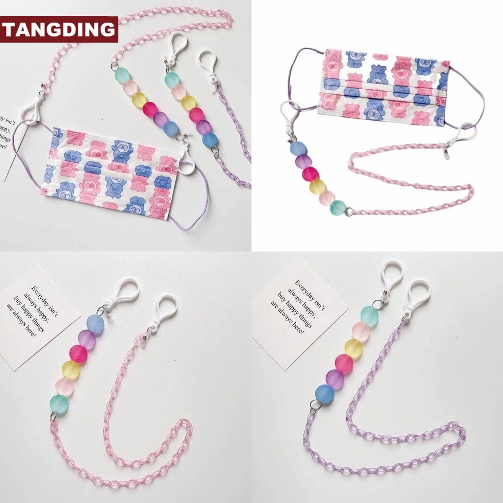 【COD Tangding】Rantai Lanyard Bahan Akrilik Warna Permen Untuk Kacamata