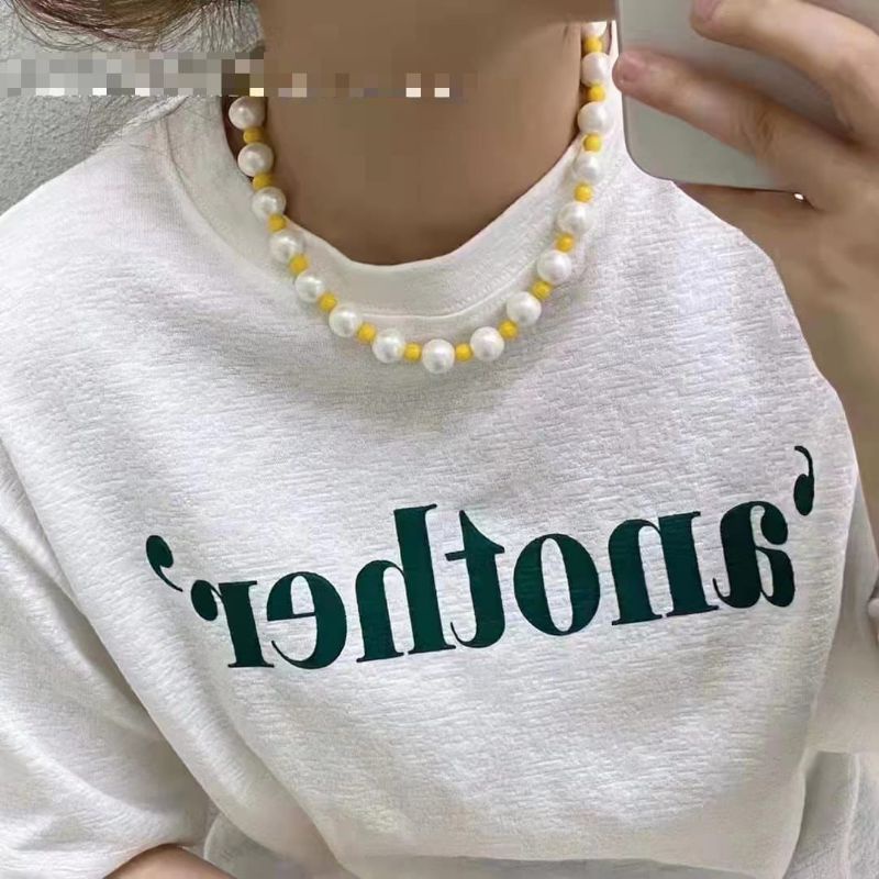 Kalung Premium pearl Kalung cantik Bahan Bagus Tidak karatan Premium Quality tidak karatan Kalung mutiara import 982