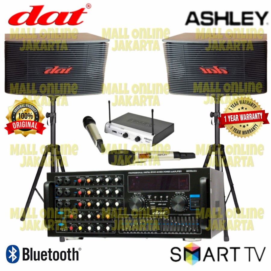 Paket karaoke speaker Dat 10 inch sound system Original ak100 b209aqu