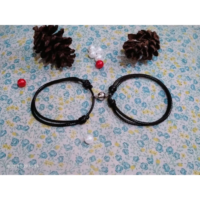 (1 pasang ) Gelang magnet couple (2 pcs )+ free gfit