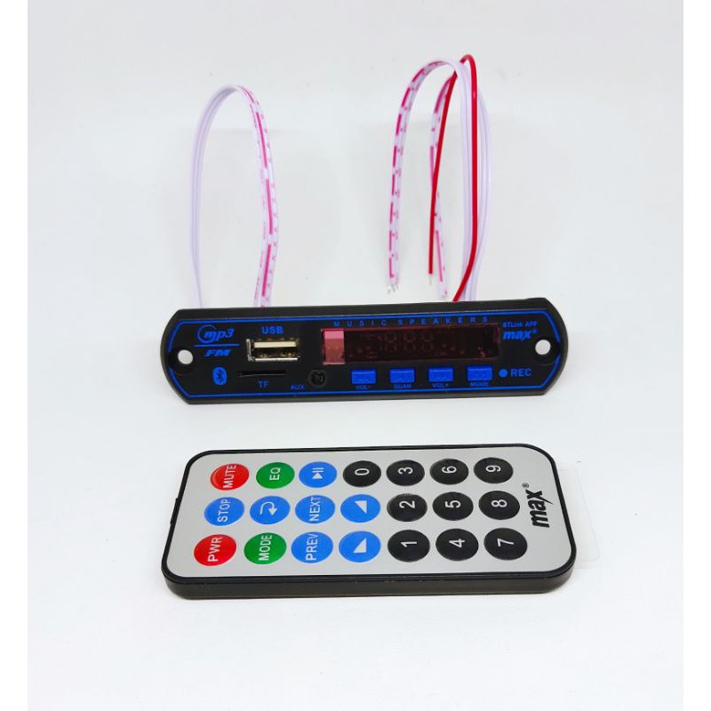 Modul kit Bluetooth Audio MP3 Player Mobil dengan USB+TF Card Slot