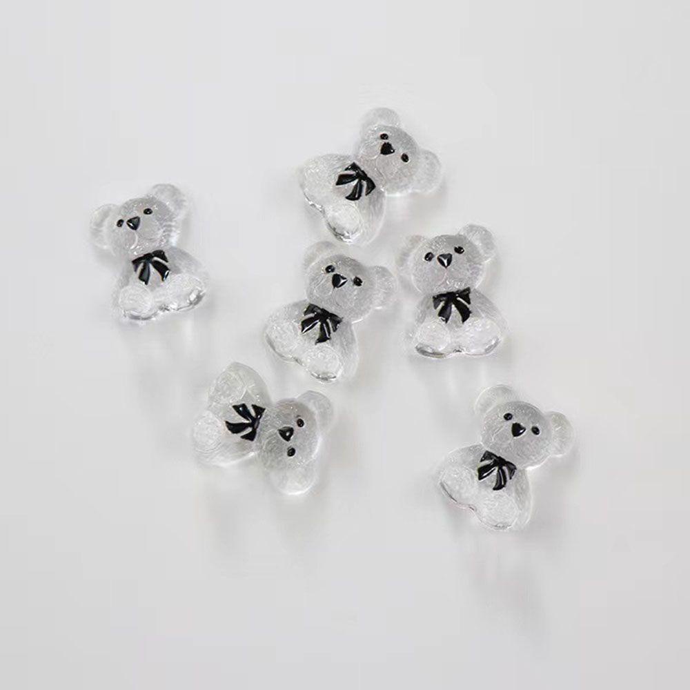 Mxbeauty Bear Nail Art Dekorasi Jepang Jelly Bear Lucu Kartun DIY Hiasan Kuku